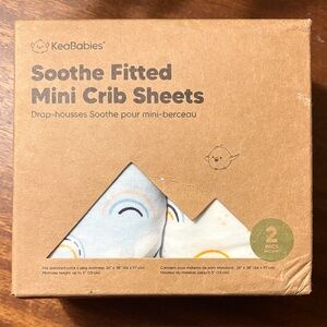 KeaBabies Soothe Fitted Mini Crib Sheets
